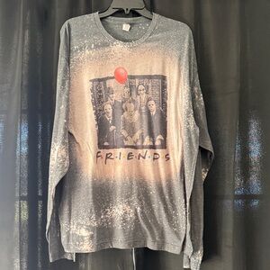 Gray Graphic Long Sleeve Tee